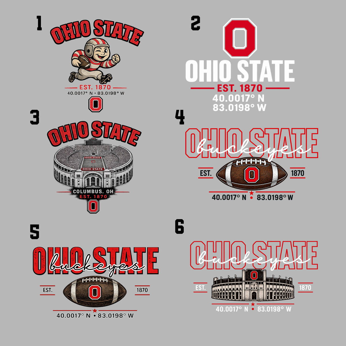 Buckeyes- Oversized Back Crewneck