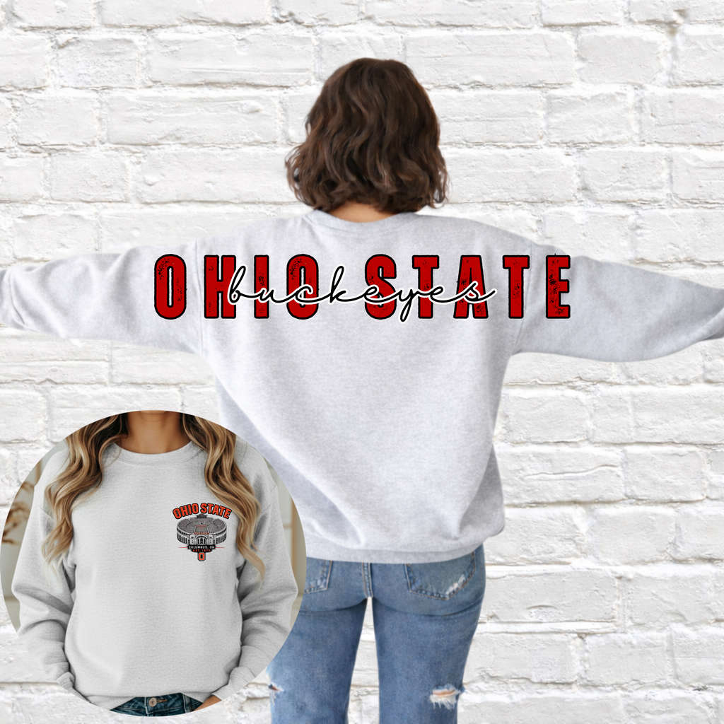 Buckeyes- Oversized Back Crewneck