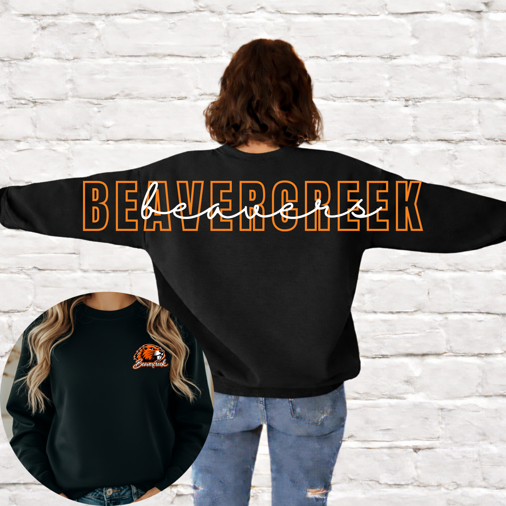Beavercreek- Oversized Back Crewneck