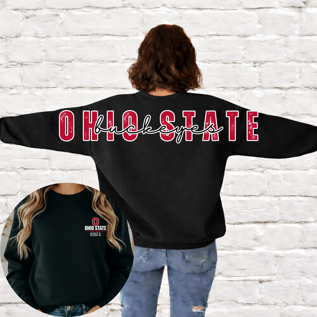 Buckeyes- Oversized Back Crewneck