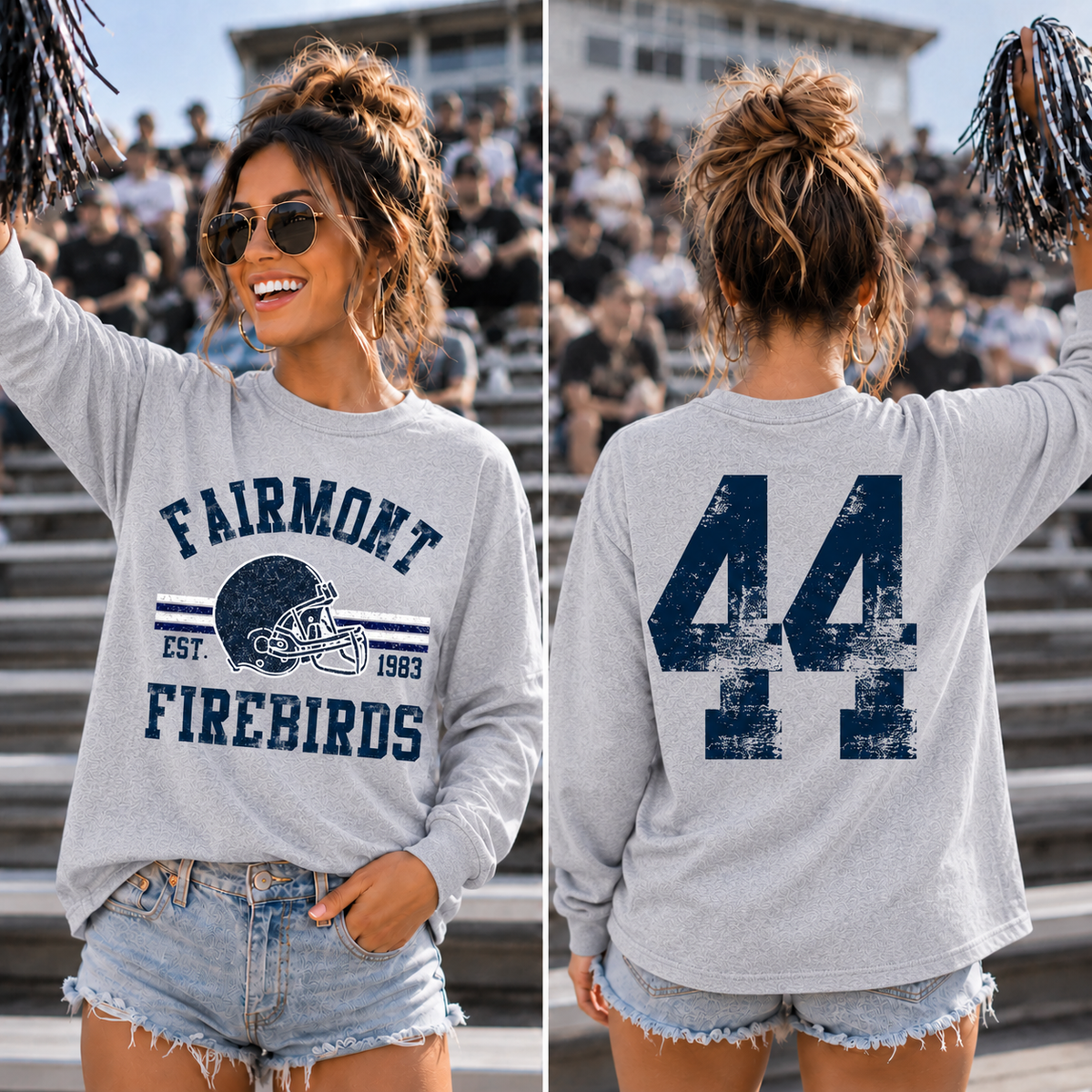 Firebird Distressed Football