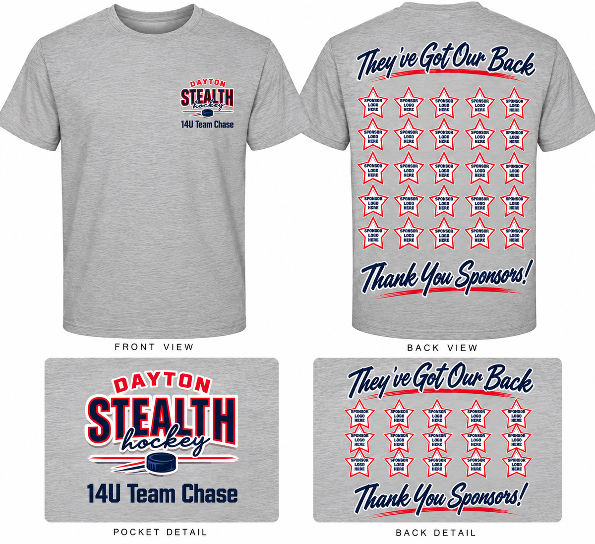 14U Team Chase- Sponsor T-Shirt