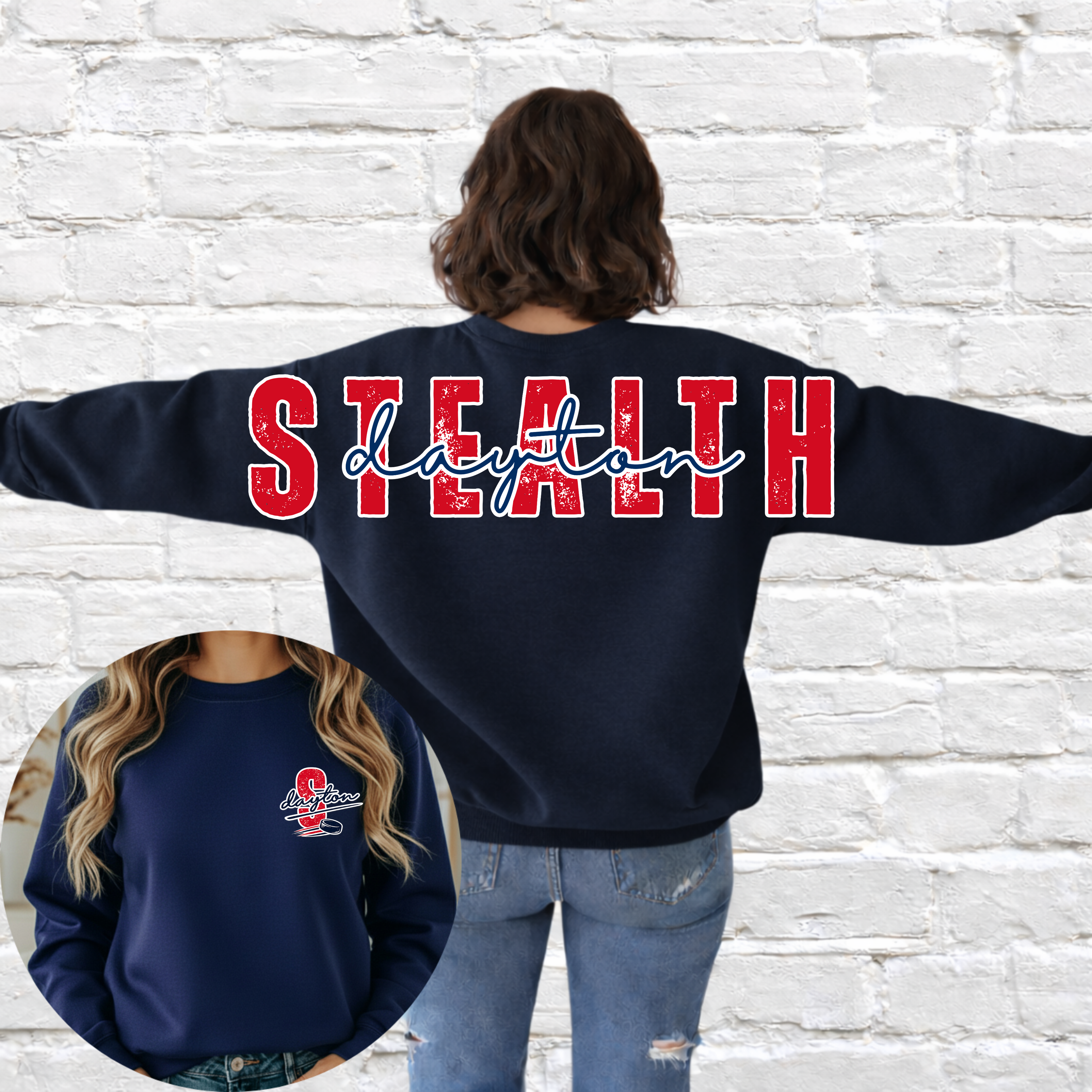 Crewneck- Oversized Back