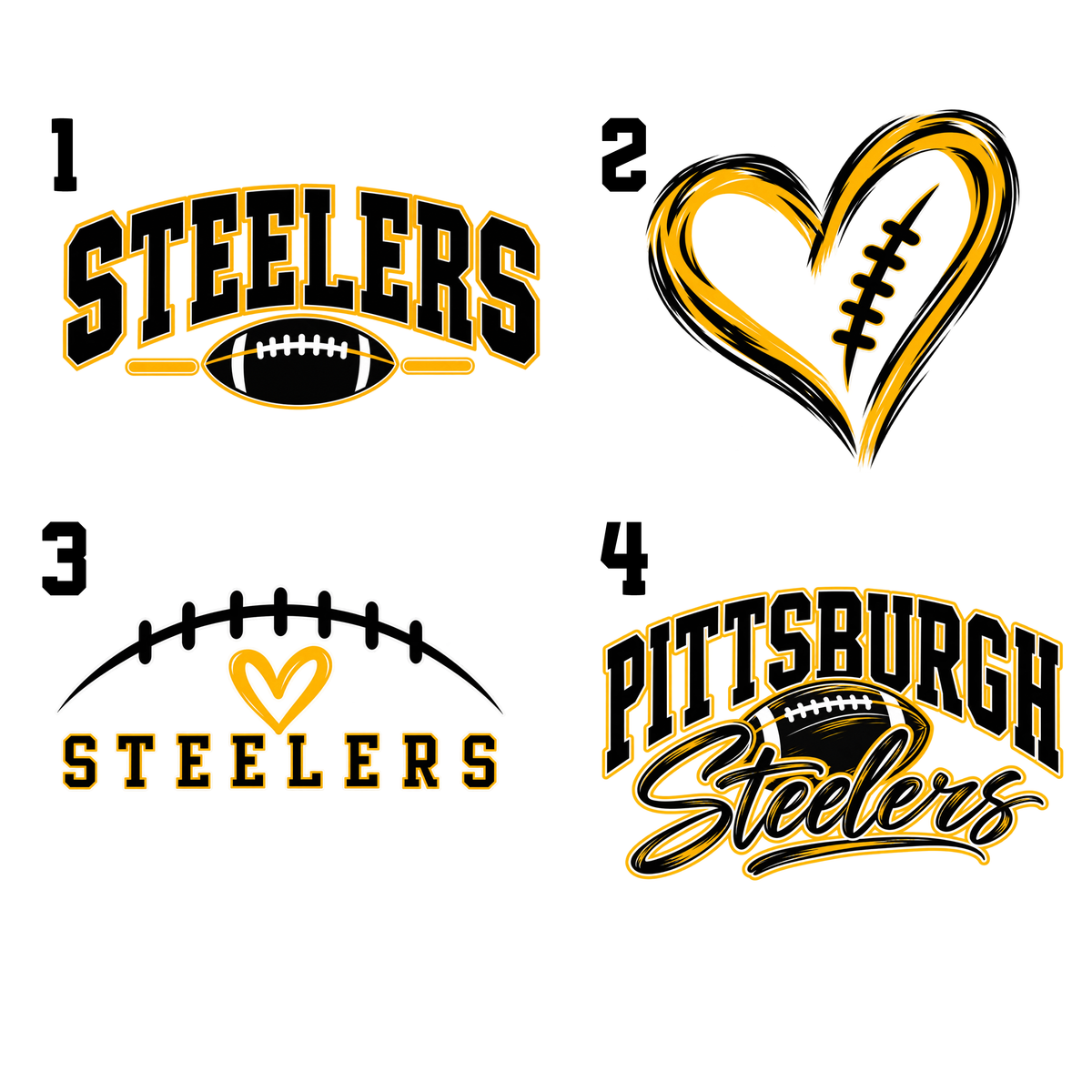 Steelers- Oversized Back Crewneck